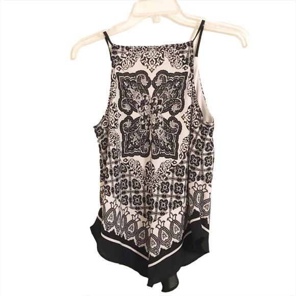 IZ Byer Bandana style top boho sleeveless v neck - Picture 2 of 8